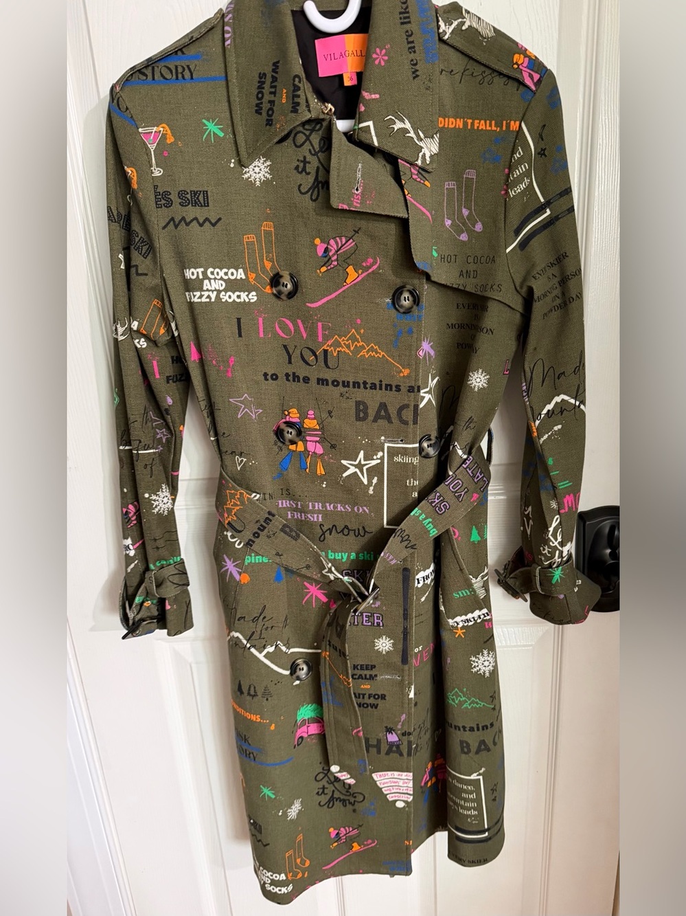 Vilagallo Borenice Ski Trench Coat – Limited Edition- Size 36